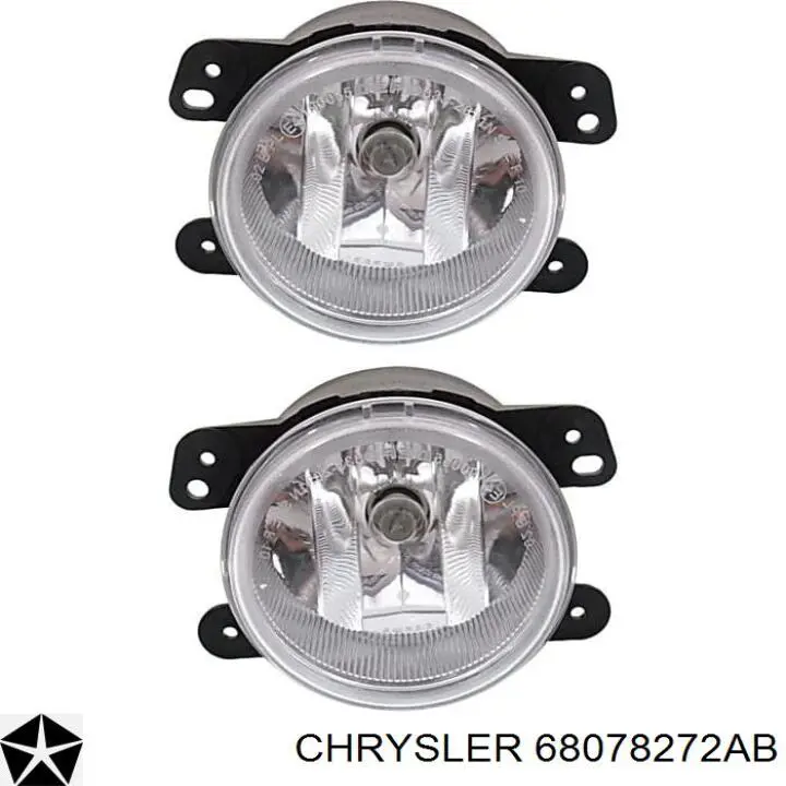 68078272AB Chrysler pára-choque traseiro