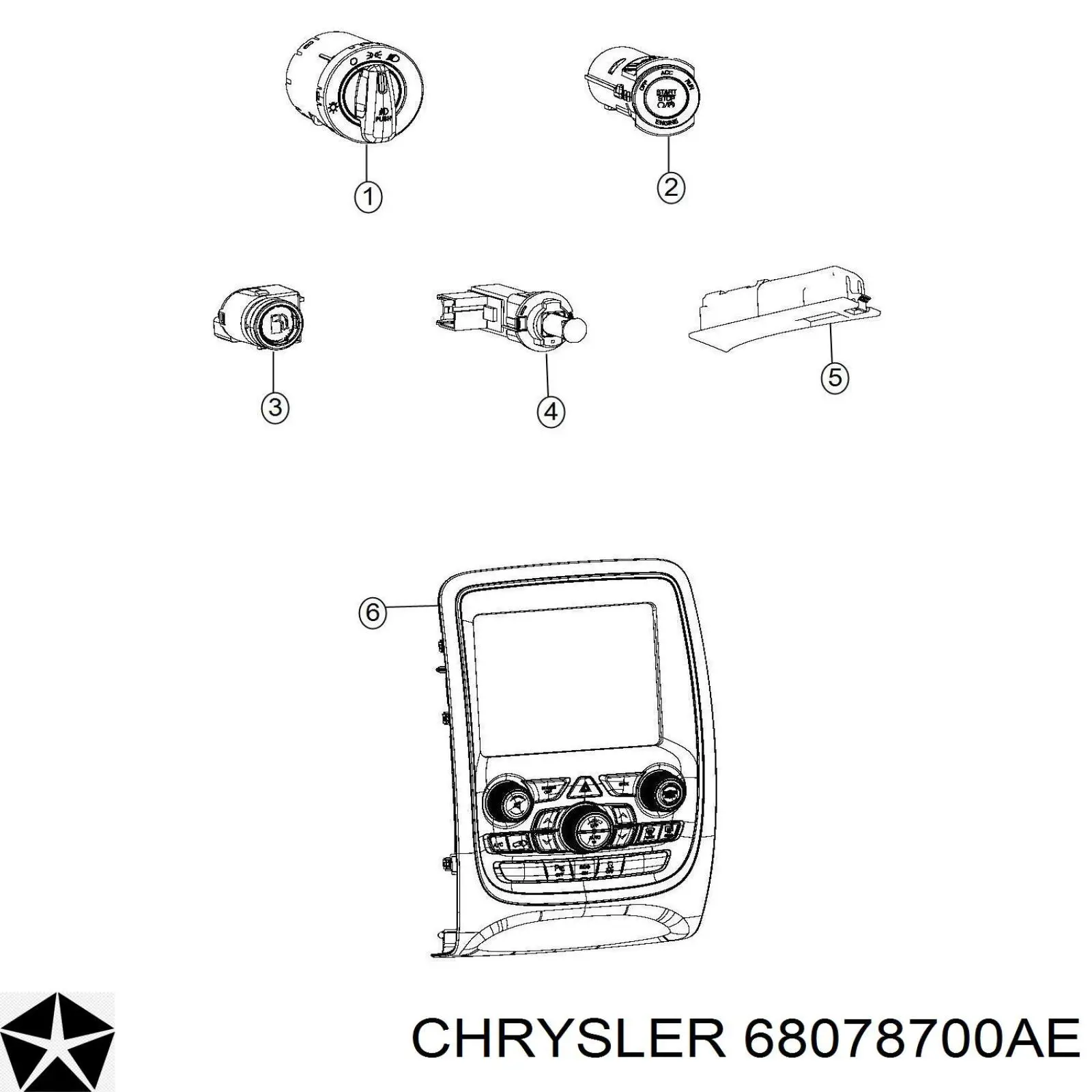  68078700AE Chrysler