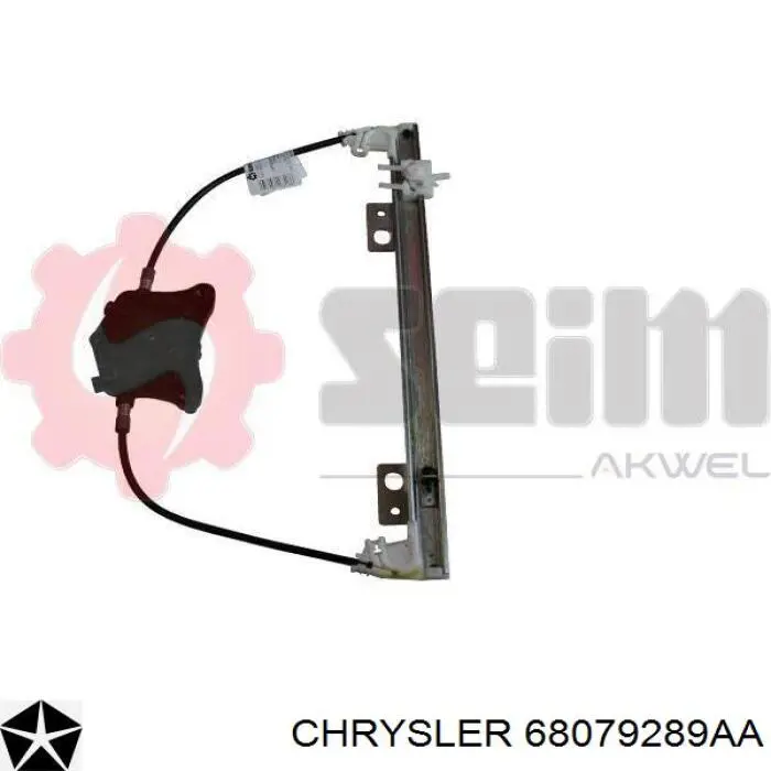 68079289AA Chrysler Механизм стеклоподъемника двери задней, левой