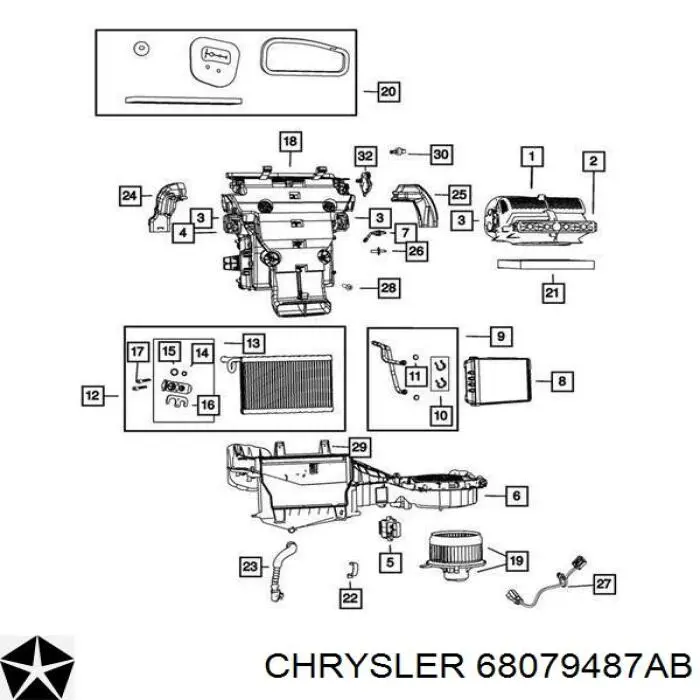 68079487AB Chrysler фильтр салона