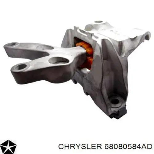 68080584AD Chrysler braço oscilante inferior direito de suspensão dianteira