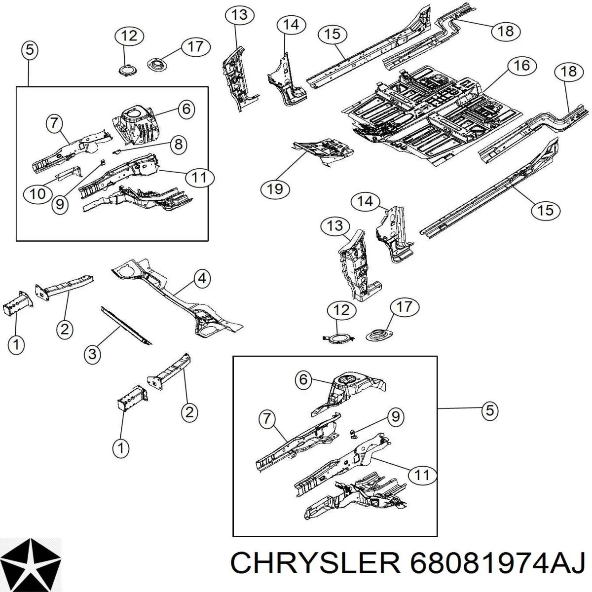  Chrysler 68081974AJ цена, от 115.68 USD