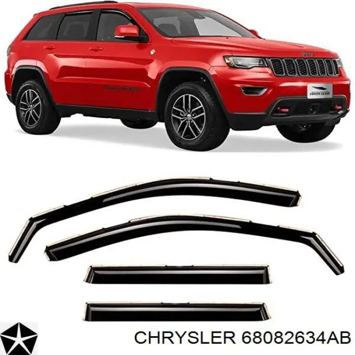 Стекло зеркала заднего вида, правого Chrysler 68082634AB цена, от 424.22 USD