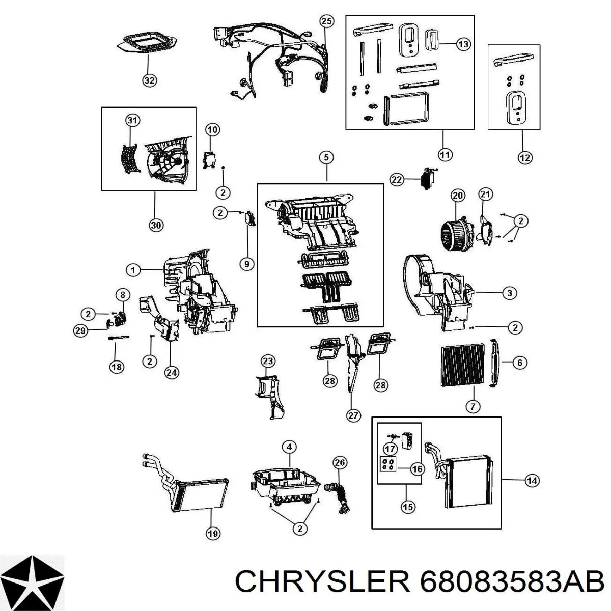  Chrysler 68083583AB цена, от 2.28 USD