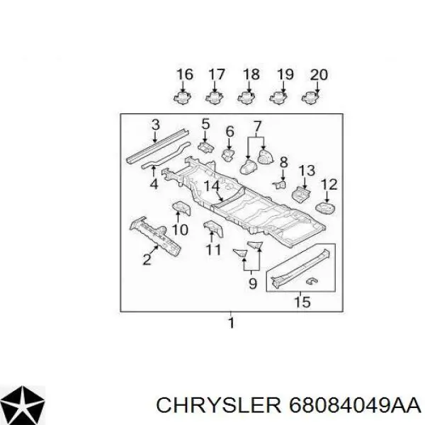  Chrysler 68084049AA цена, от 12.67 USD