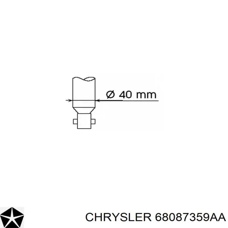 Амортизатор передний 68087359AA Chrysler