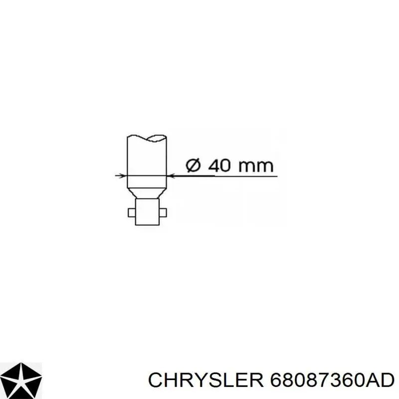 68087360AD Chrysler Стойка передняя
