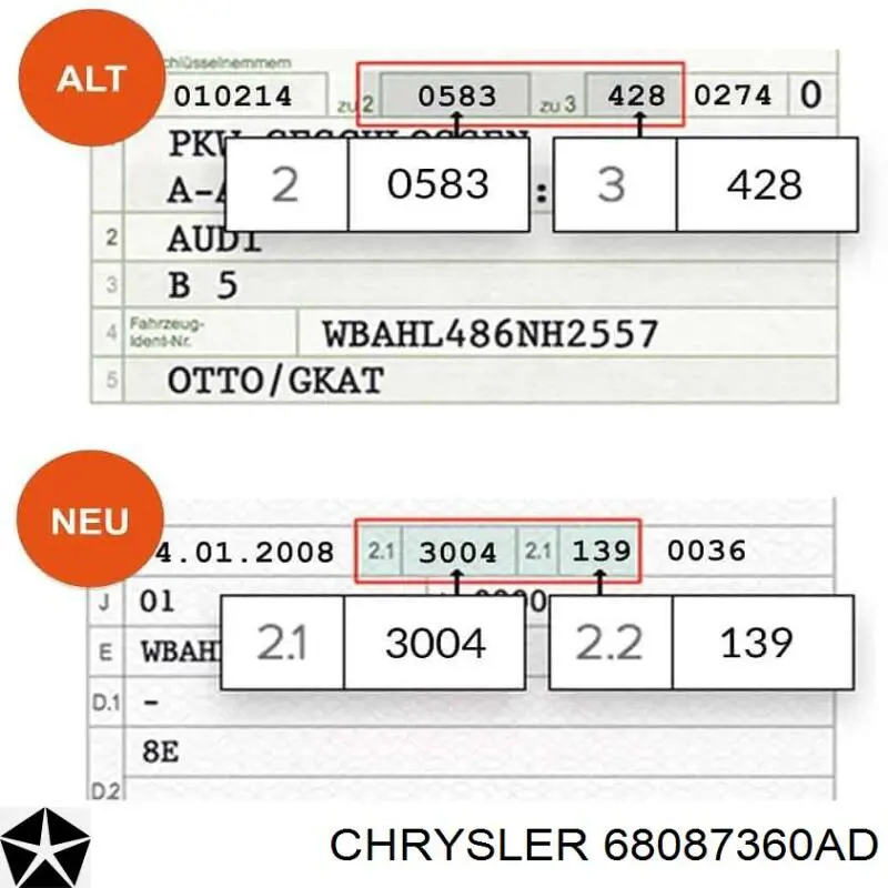 Стойка амортизатора передняя Chrysler 68087360AD цена, от 60.13 USD