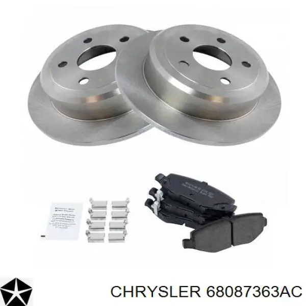 Купить 68087363AC Chrysler Амортизатор задней подвески