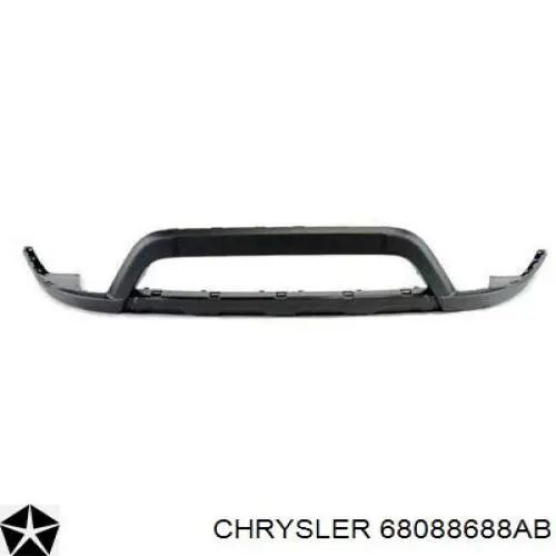 68088688AB Chrysler pára-choque dianteiro, parte inferior