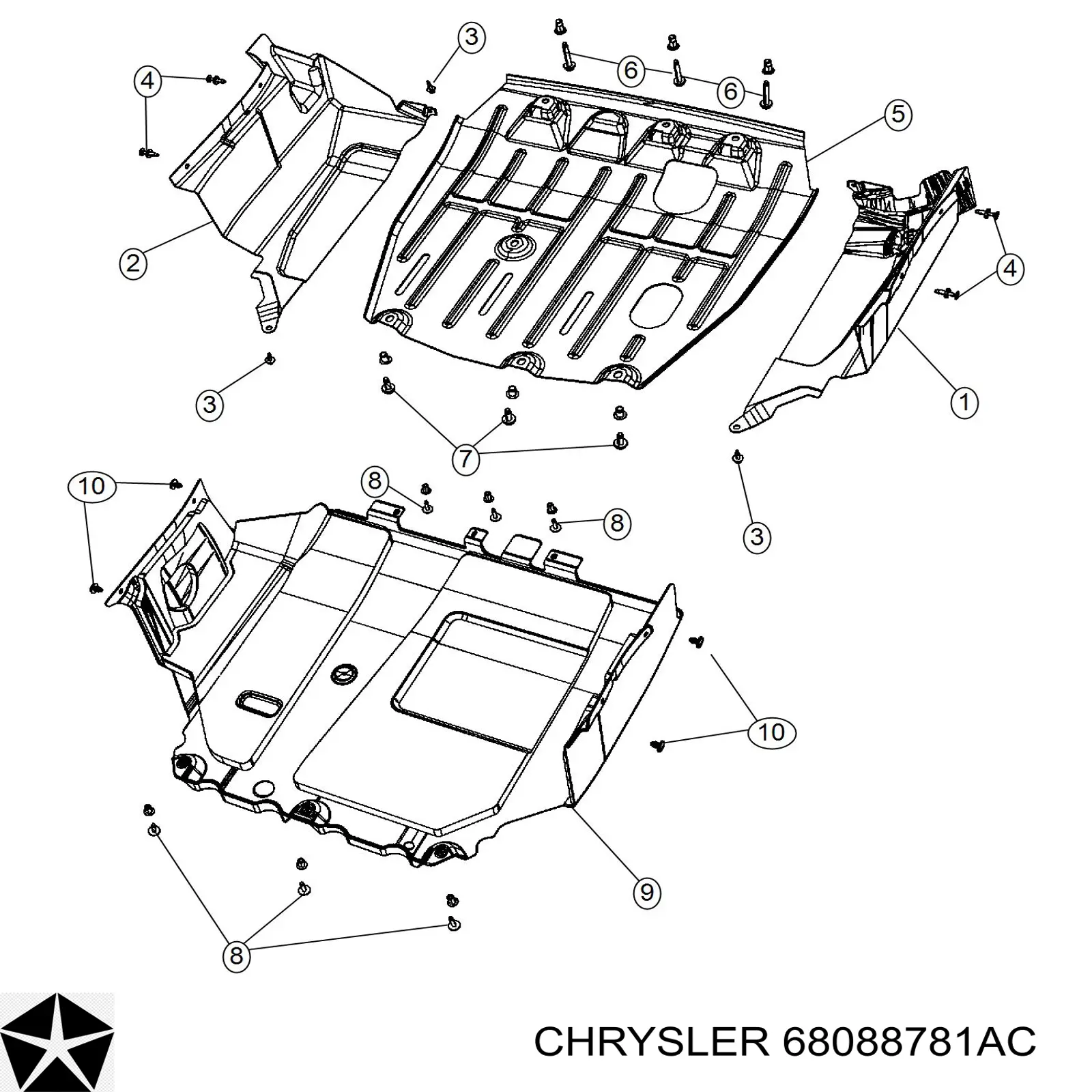  Chrysler 68088781AC цена, от 52.02 USD
