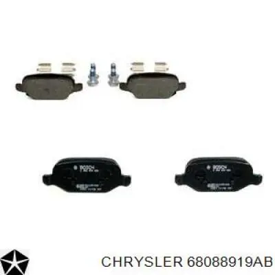 Задние тормозные колодки 68088919AB Chrysler