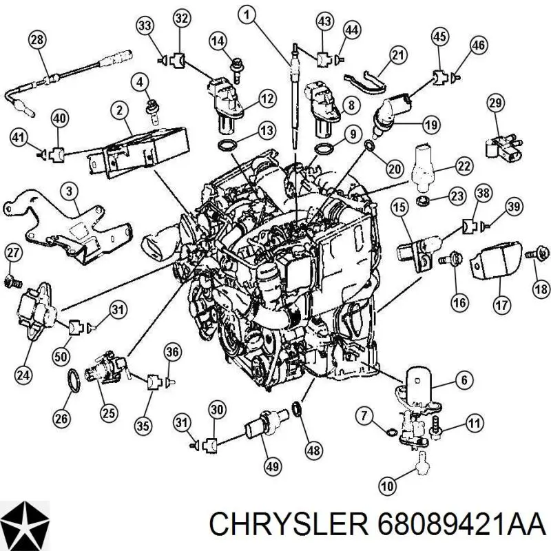 Датчик давления выхлопных газов 61531128 Mercedes