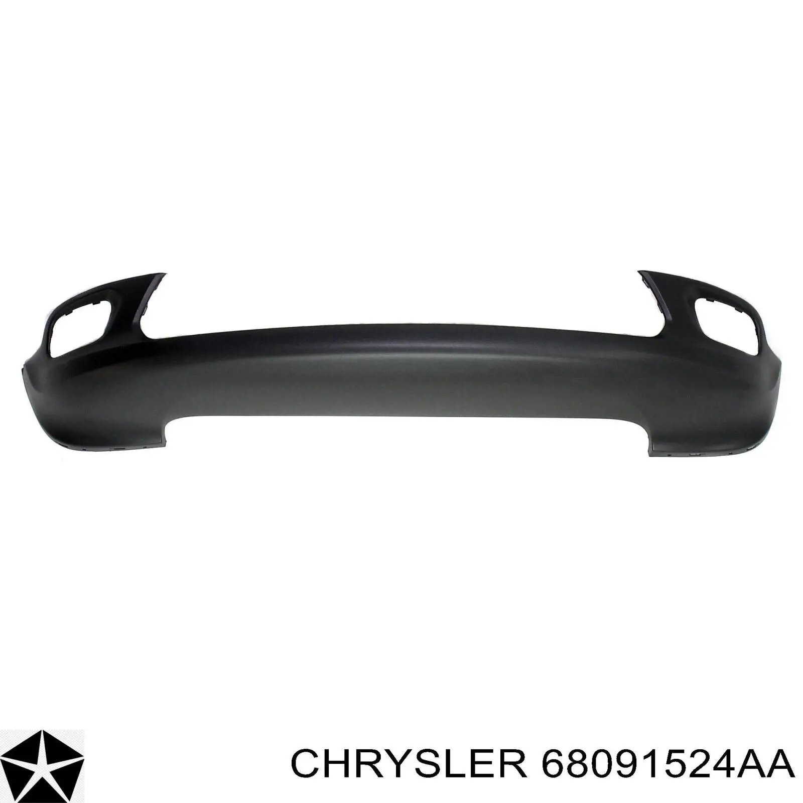 68091524AA Chrysler pára-choque dianteiro, parte inferior