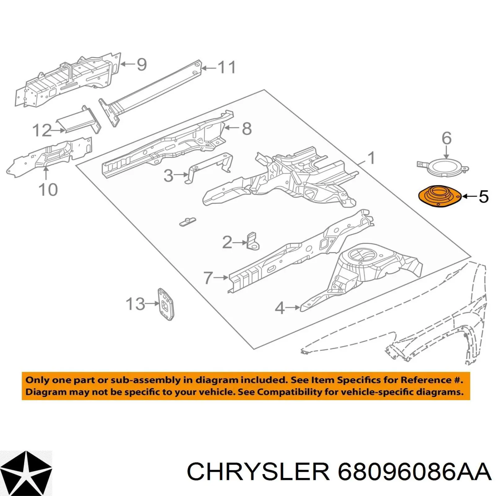 68096086AA Chrysler 