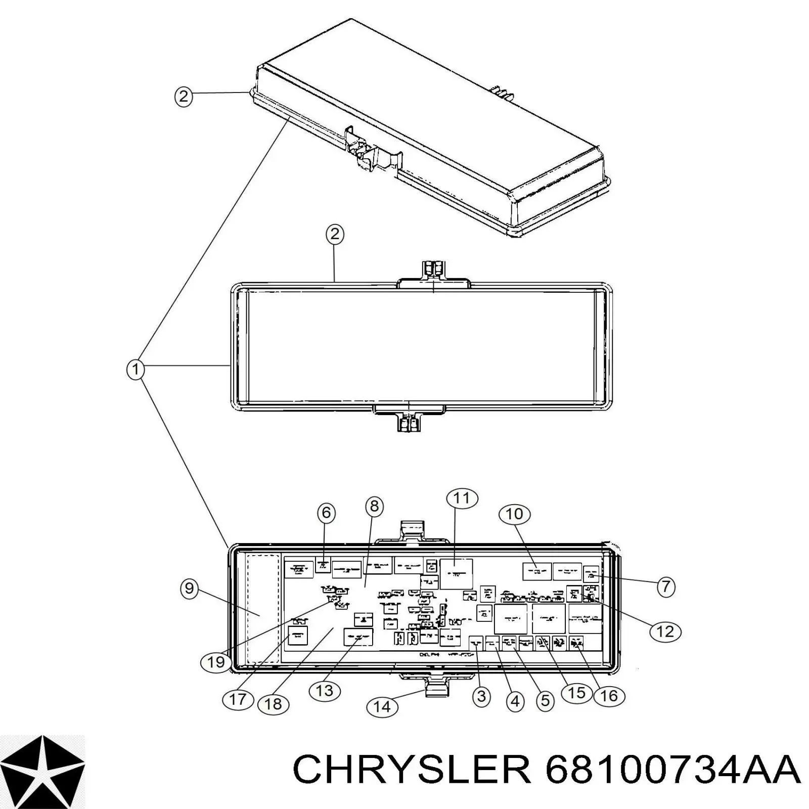  68100734AA Chrysler