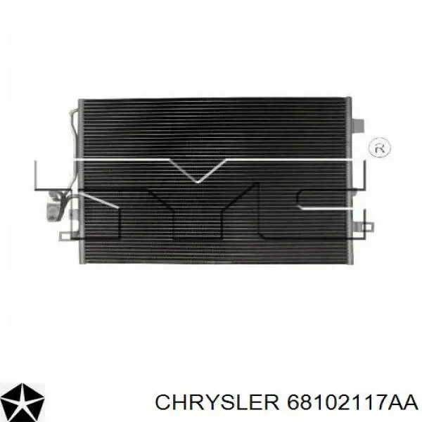 Купить 68102117AA Chrysler Радиатор системы охлаждения кондиционера