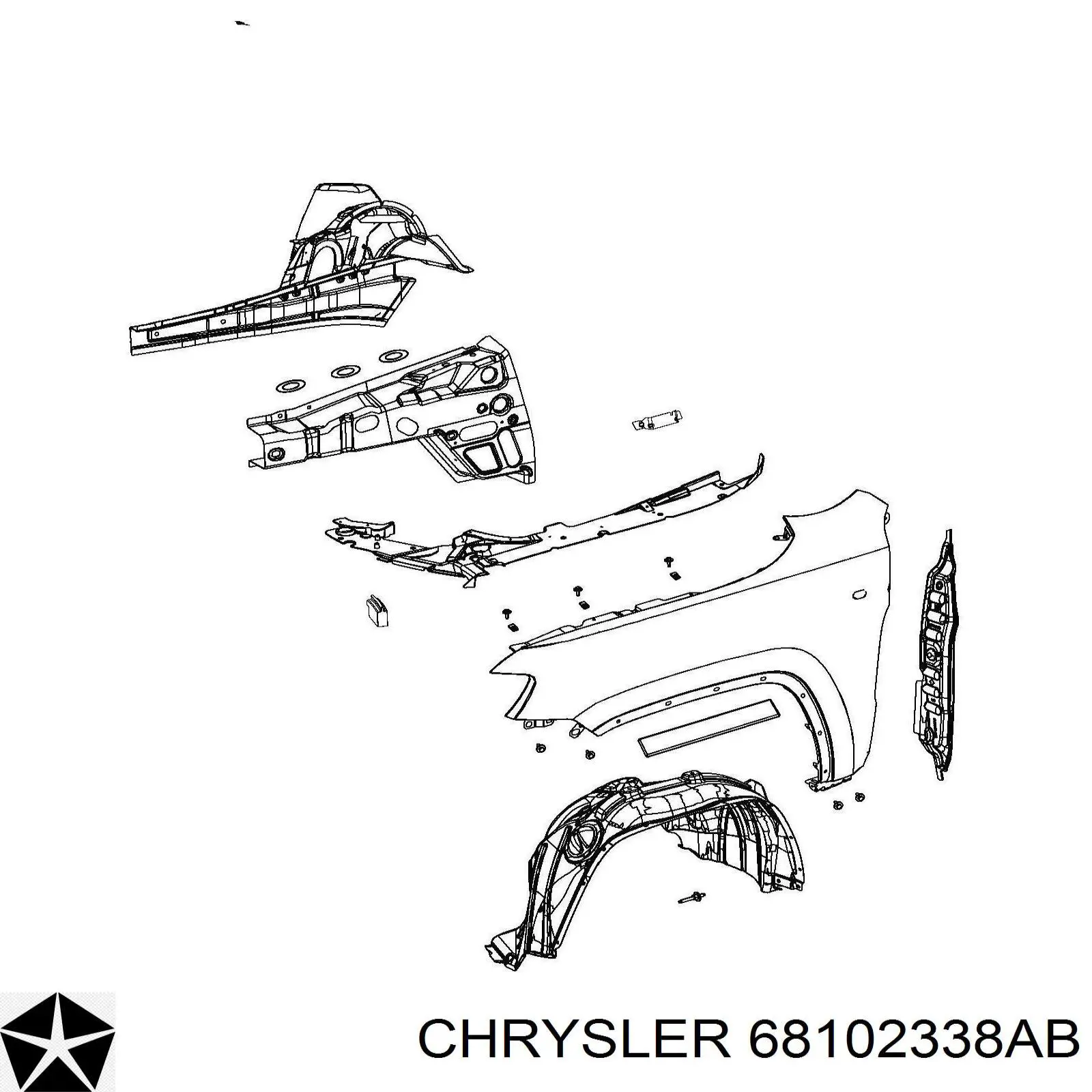  Chrysler 68102338AA цена, от 22.04 USD