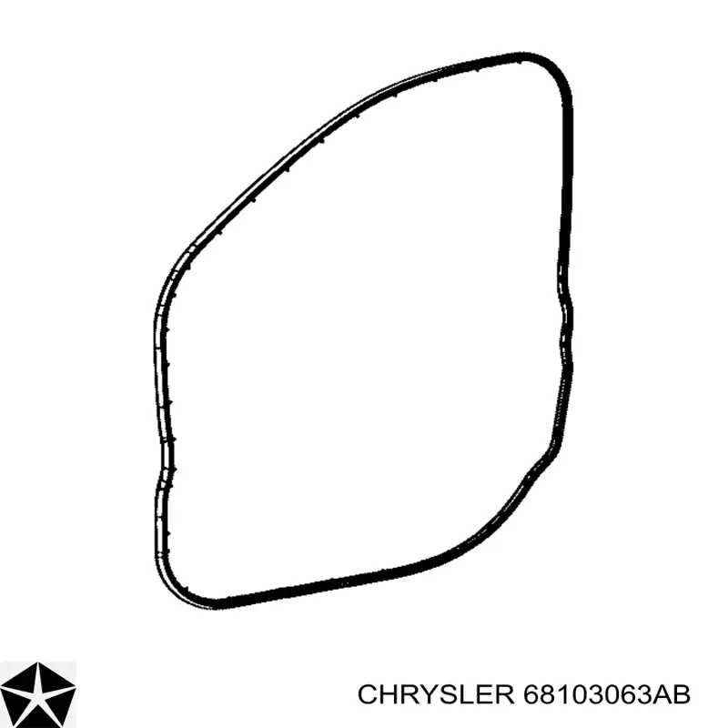 Уплотнитель двери передней левой (на двери) Chrysler 68103063AB цена, от 6.35 USD