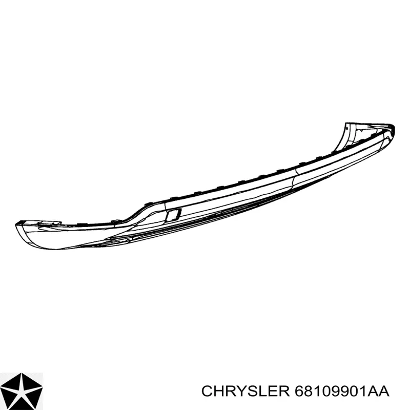 Бампер задний, нижняя часть Chrysler 68109902AB цена, от 54.11 USD