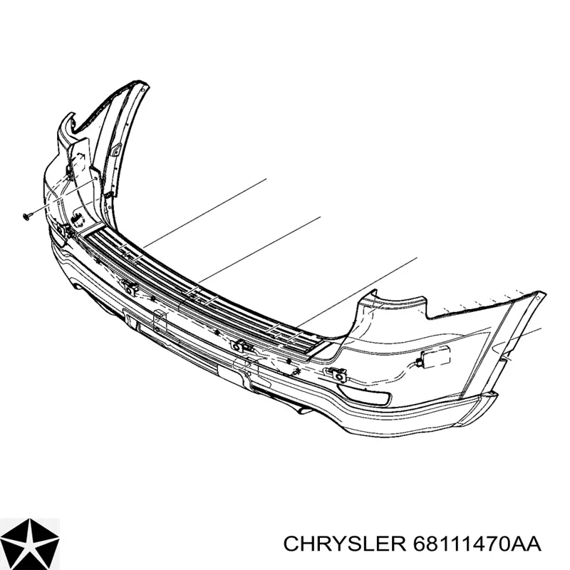 Накладка бампера заднего Signeda PCR05070VA цена, от 115.97 USD