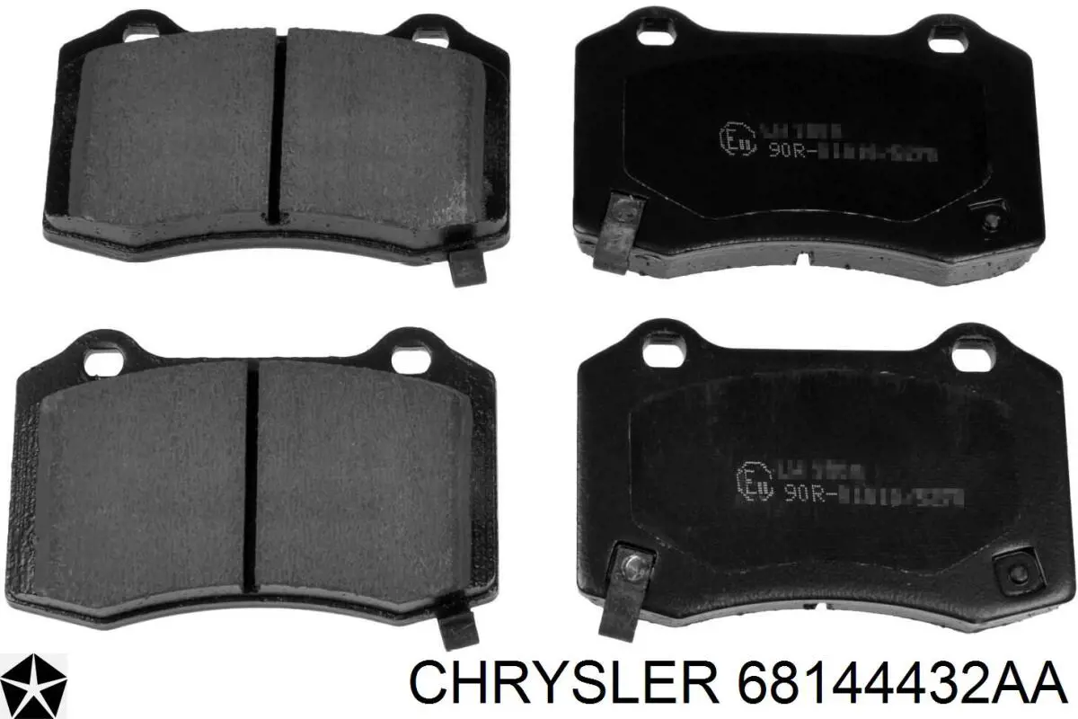 68144432AA Chrysler колодки тормозные задние дисковые