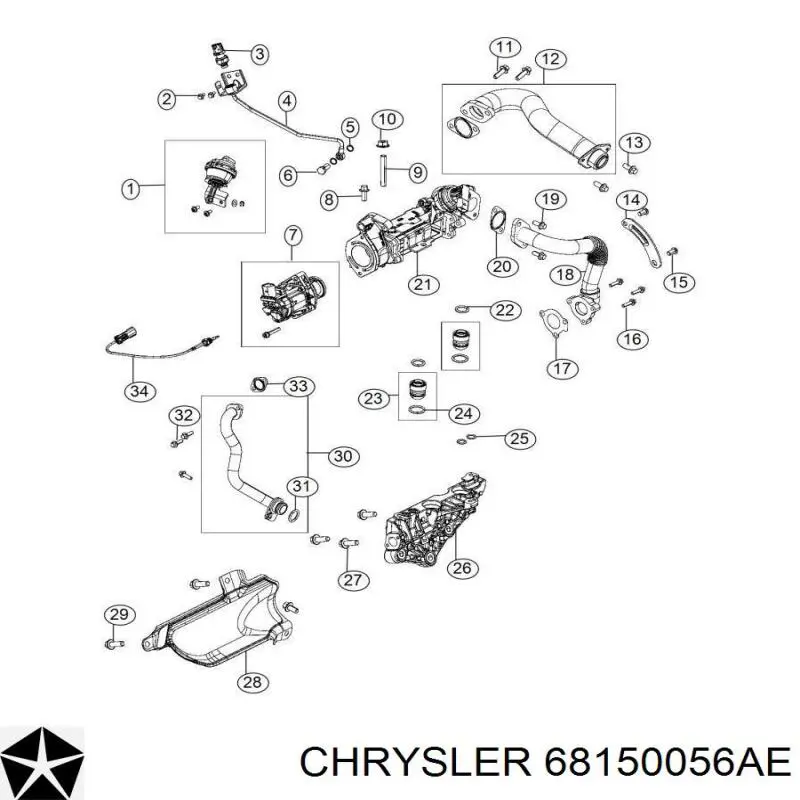  Chrysler 68150056AA цена, от 3030.21 USD