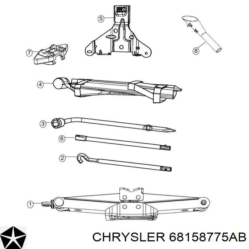  Chrysler 68158775AB цена, от 3.81 USD