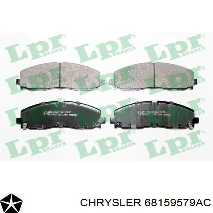 Колодки Chrysler 68159579AC цена, от 53.21 USD