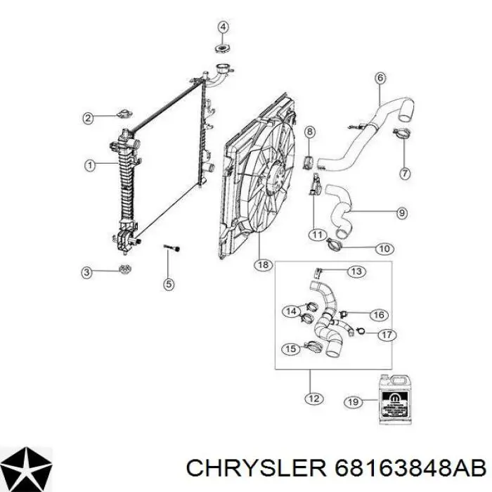 Антифриз концентрат Chrysler 68163848AB цена, от 32.83 USD