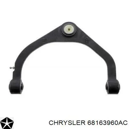 68163960AC Chrysler braço oscilante superior direito de suspensão dianteira