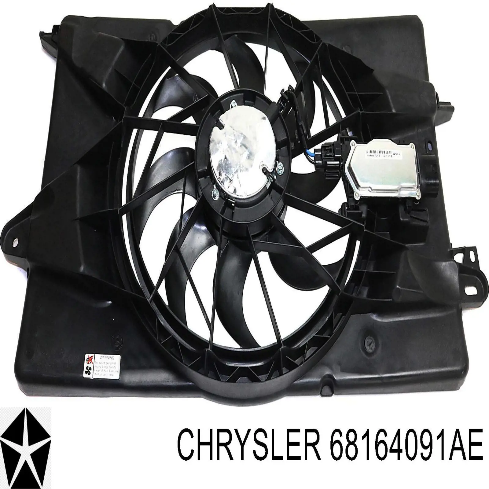 Диффузор радиатора охлаждения в сборе с мотором и крыльчаткой Chrysler 68164091AF цена, от 195.84 USD