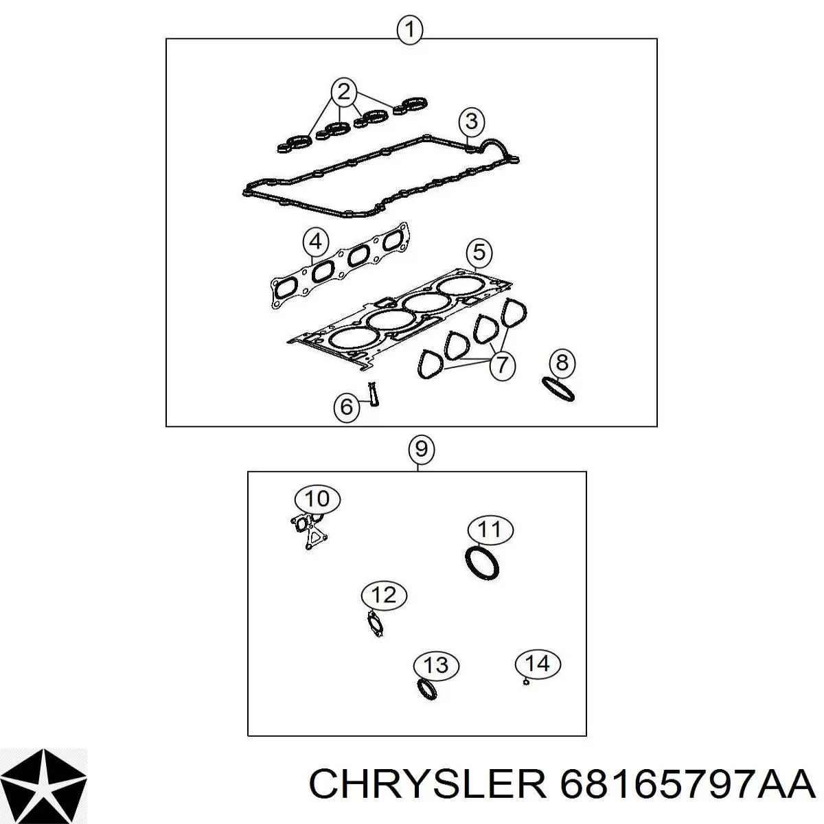  68165797AA Chrysler