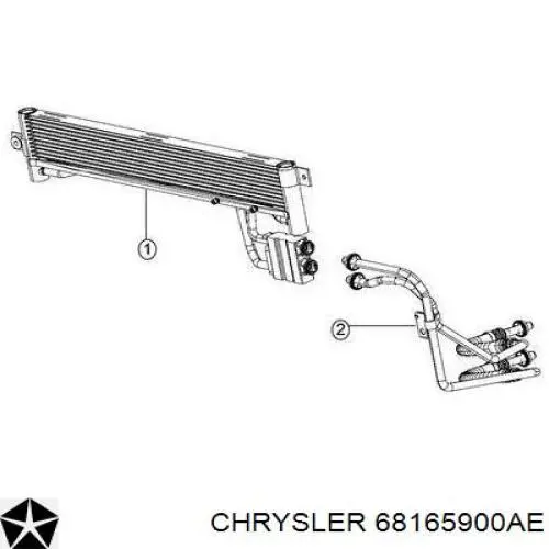 Радиатор охлаждения, АКПП/КПП 68165900AE Chrysler