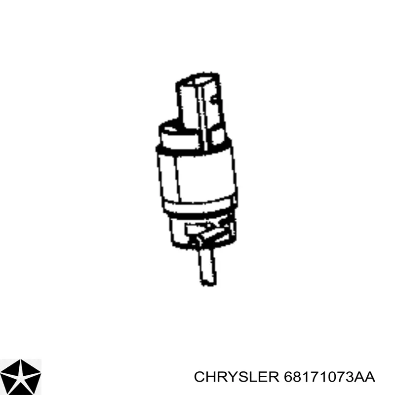 68171073AA Chrysler насос-мотор омывателя стекла переднего
