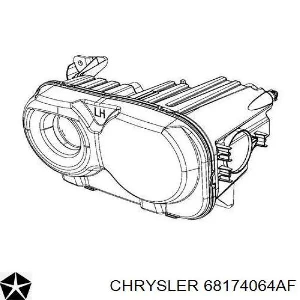 Купить 68174064AF Chrysler Фара основная правая