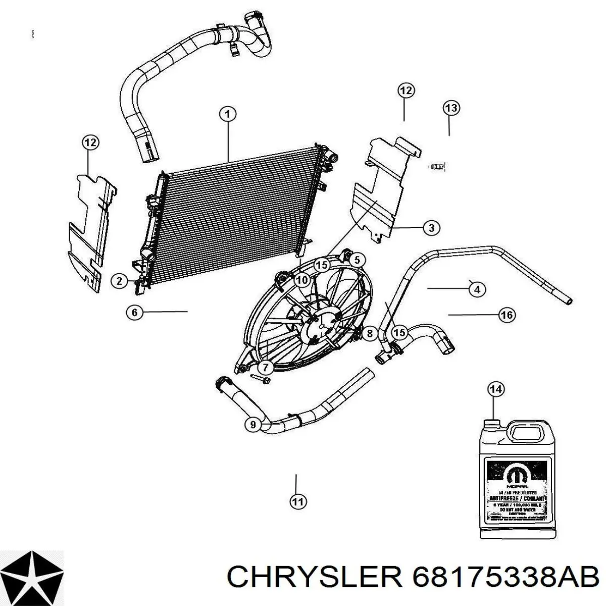 68175338AB Chrysler 