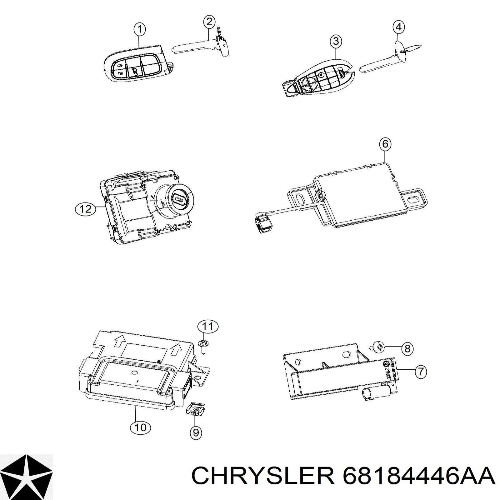 68184446AA Chrysler 
