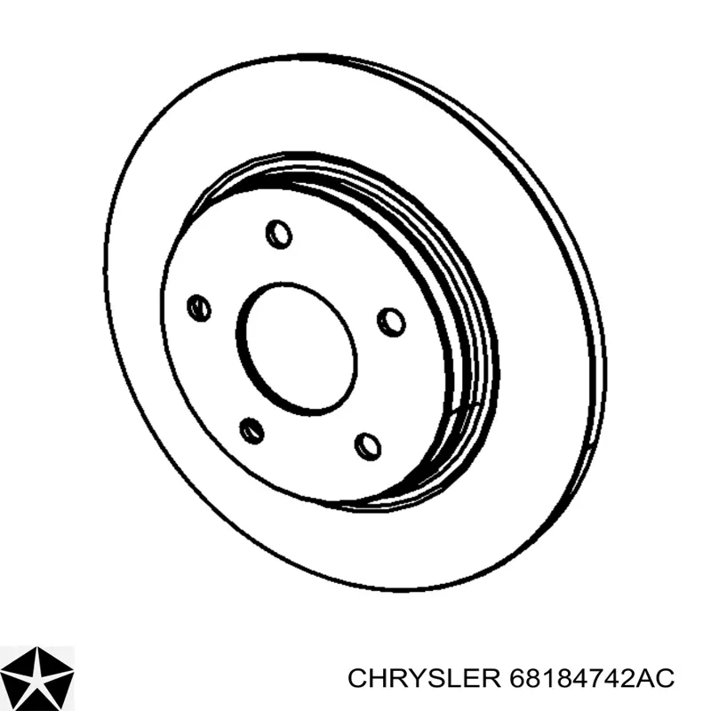 Купить 68184742AC Chrysler Ступица задняя правая