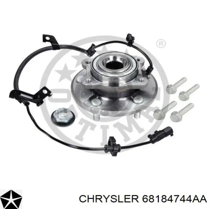 68184744AA Chrysler cubo traseiro direito