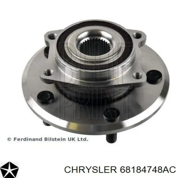 Ступицы передних колес Chrysler 68184748AC цена, от 55.87 USD