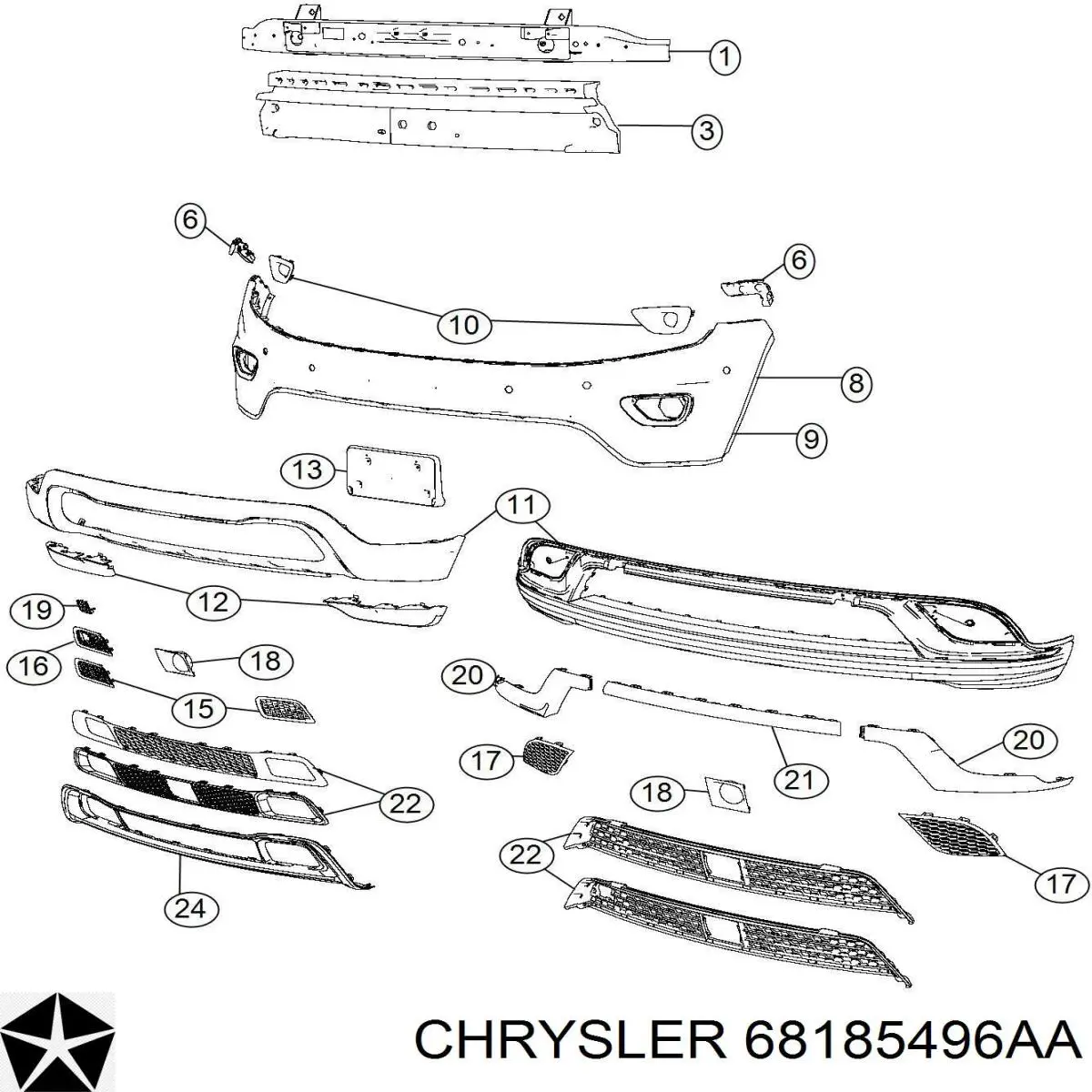 Купить 68185496AA Chrysler 