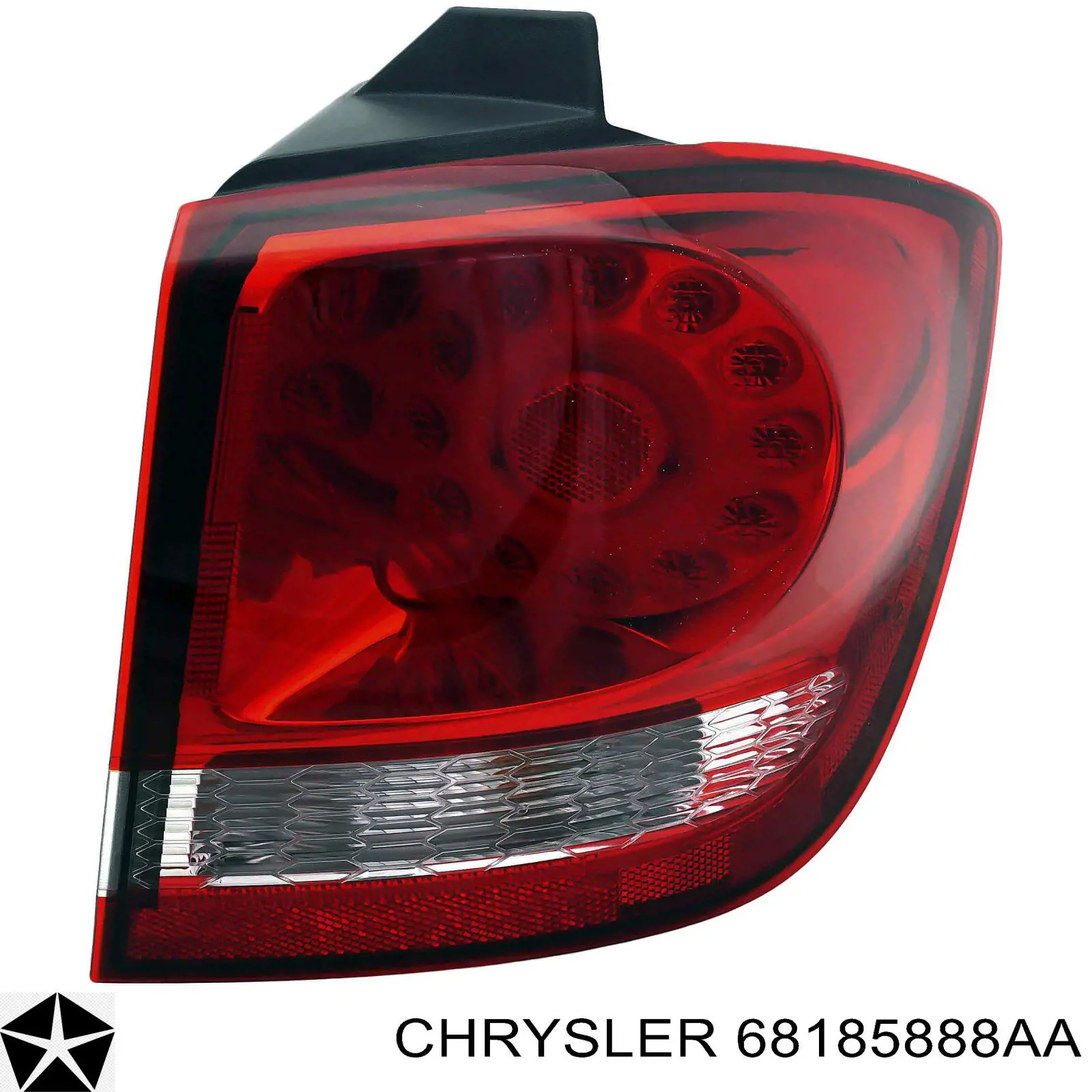 68185888AA Chrysler lanterna traseira direita externa