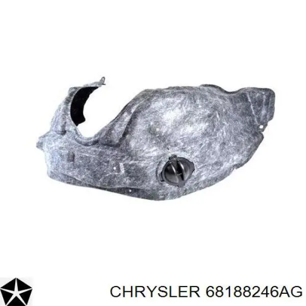 Правый подкрылок переднего крыла Chrysler 68188246AF цена, от 62.73 USD