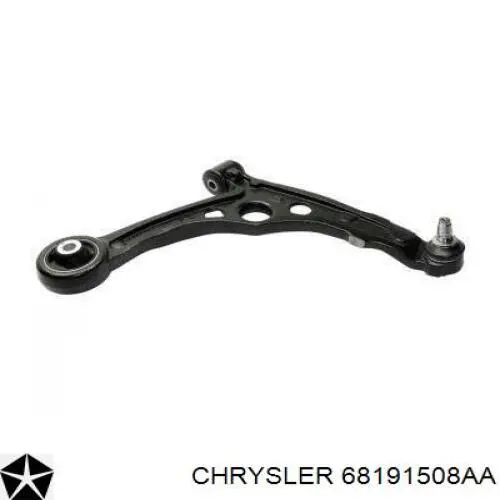 68191508AA Chrysler braço oscilante inferior direito de suspensão dianteira