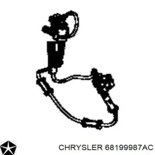 Купить 68199987AA Chrysler Датчик АБС (ABS) передний