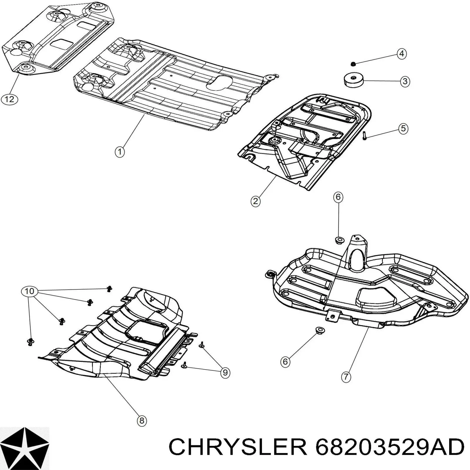  Chrysler 68203529AD цена, от 82.35 USD
