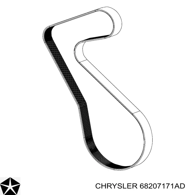 Клиновый ремень Chrysler 68207171AD цена, от 65.67 USD