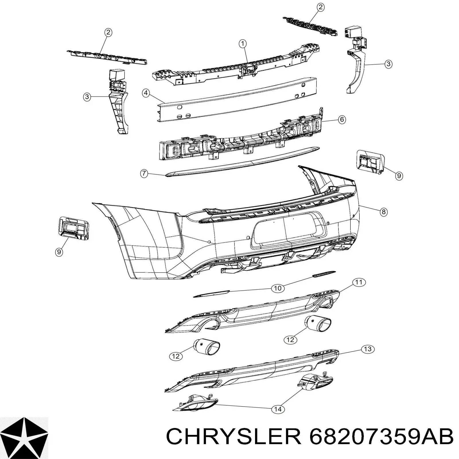 68207359AB Chrysler 