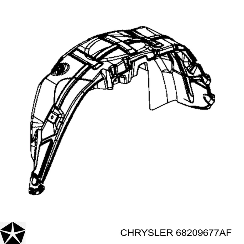 Подкрылок задний левый Chrysler 68209677AF цена, от 18.06 USD